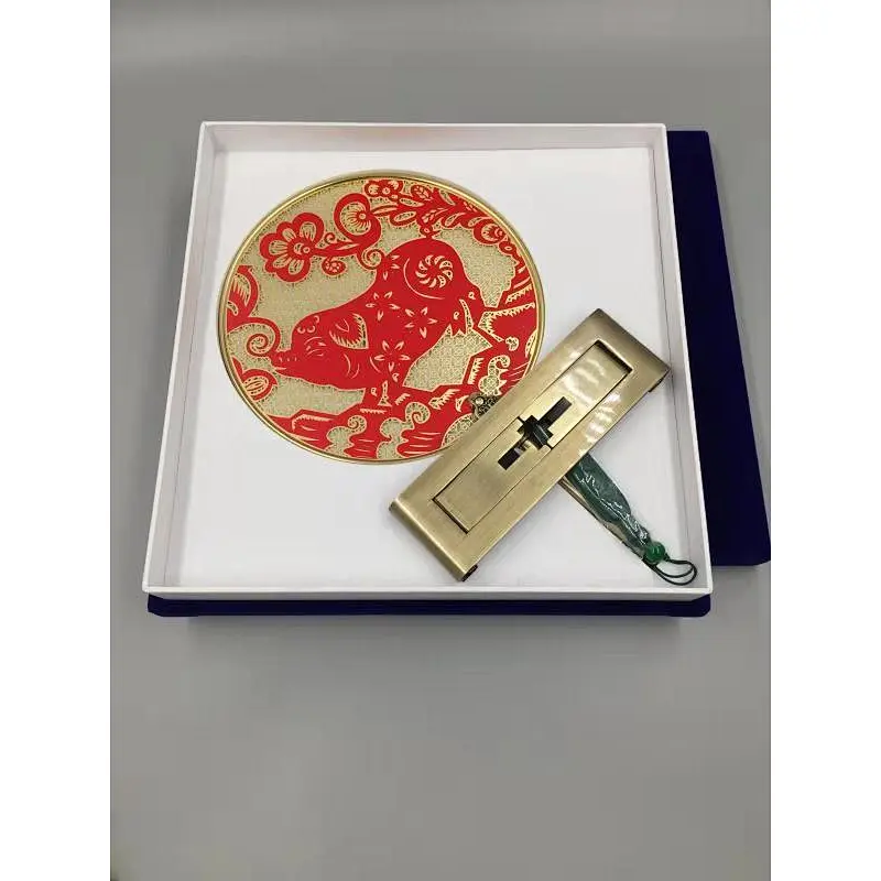 Golden Fan Ornament