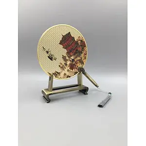 黄鹤楼扇子摆件
