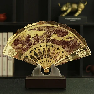 Riverside Scene at Qingming Festival Fan ornaments