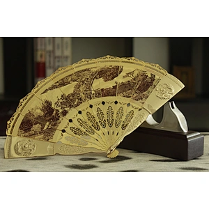 Riverside Scene at Qingming Festival Fan ornaments