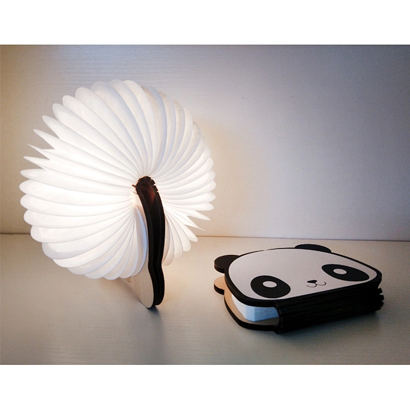 Panda、Doggy、Rabbit、Cat、Piggy Colorful Book Lamp