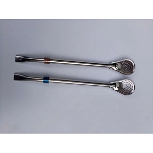 Straw spoon