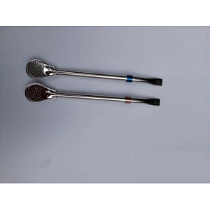 Straw spoon