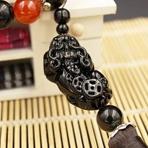Vehicle transfer beads of ferret and Buddha beads