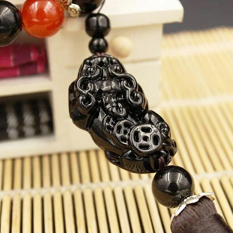 Vehicle transfer beads of ferret and Buddha beads