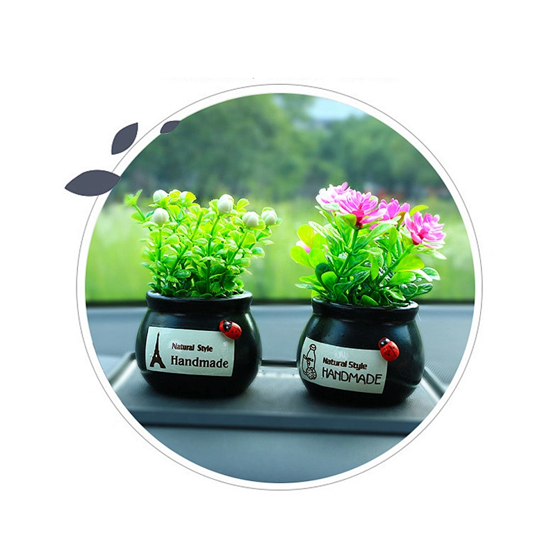 Car perfume, ornament, vehicle, creative simulation, flower ornaments, small potted plants, interior decorations, ornaments and ornaments.