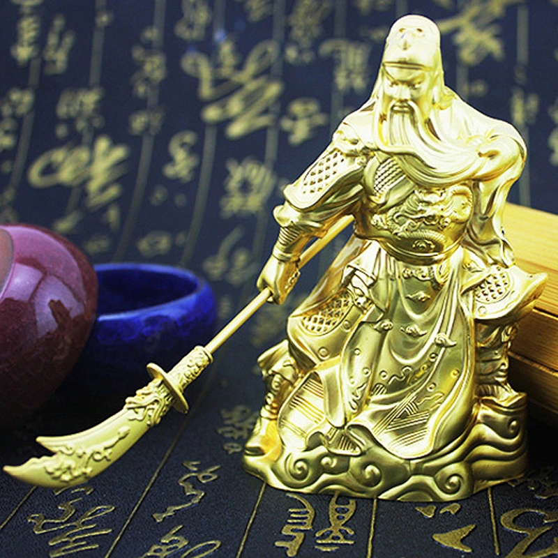 汽车用品关公香水摆件无底座合金关公香水座汽车摆件