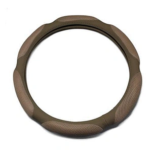 Vehicle steering wheel sheath made of cowhide