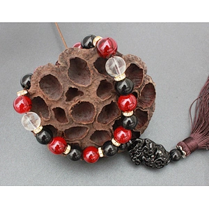 Vehicle transfer beads of ferret and Buddha beads