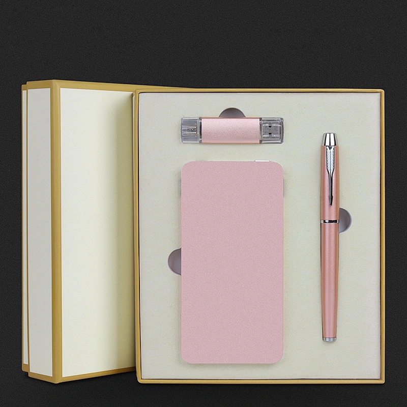 powerbank phone U disk metal pen set Advertising gift selection of a variety of styles suitable for wholesale distribution