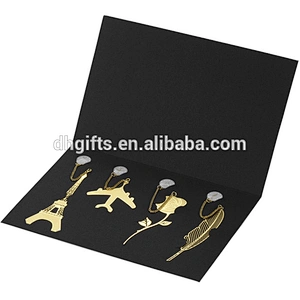 2018 New Promotional Customized Logo Business Gift Planes Flower Tower Model Luxury Gold Business Gift Set With Box
