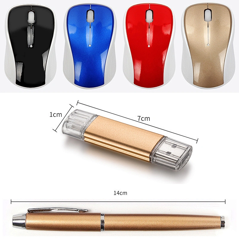 Festival Advertising Gifts Pen Tray Notepad Card Holder Wireless Mouse 8g Usb Flash Disk Gift Pen Set