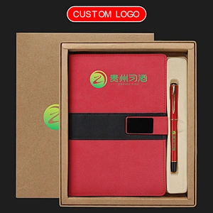 china supplier notebook metal pen creative business gift set Online shop agent distribution franchise gift manufacturers
