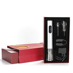 Classical gift set rechargeable batteries wine opener set for wine