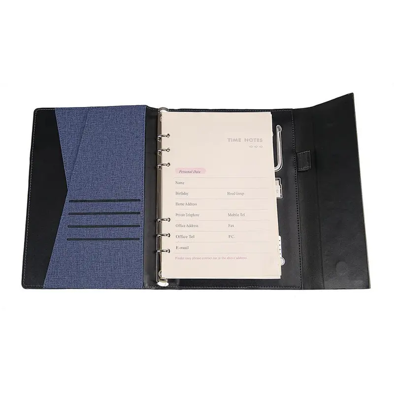 Gift items for 2020 gadget for men useful wireless charger notebook with custom logo
