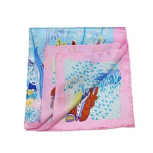 Custom Women Pure Twill Print Silk Scarf