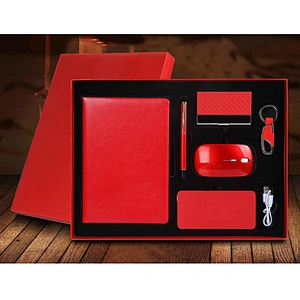 Fashion Gift Set Notebook Pen Card Case Key Chain Mouse Gift Set Designed according to your Budget