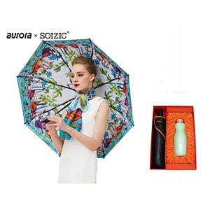 China Factory Custom Nano Goddess Cup Silk Scarf Set