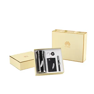 Christmas corporate gift Luxury custom power bank gift set