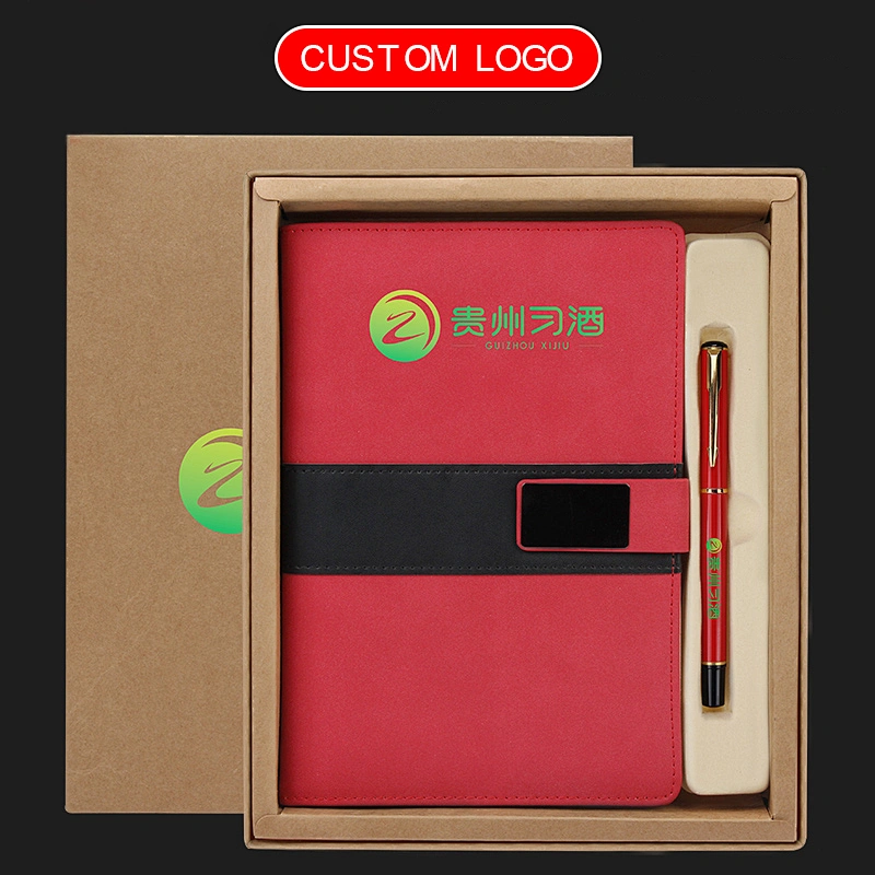 china supplier notebook metal pen  business gift high-end practical employees creative small souvenir gift set