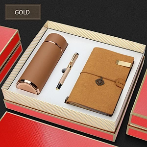 New product ideas 2019 promotional item with logo gift set with 350ml  flask bottle