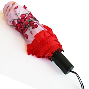 Windproof Light Compact Flower custom print outdoor umbrella