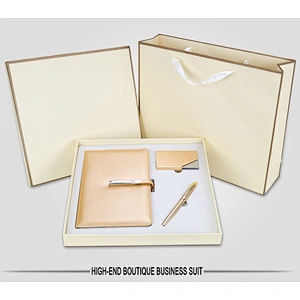 annual meeting card holder roller pen A5 notepad business gift set  wholesale agent distribution customized logo