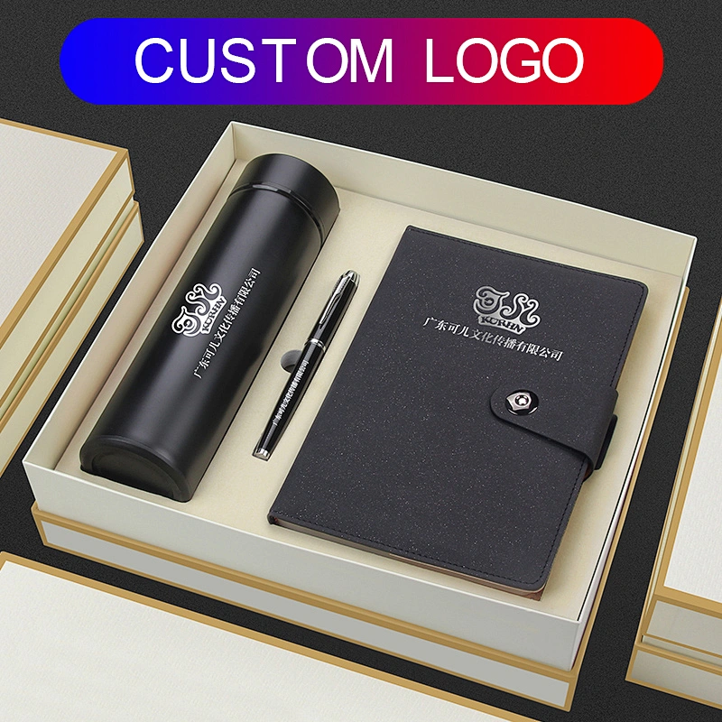 500ml flask bottle notepad metal pen business gift set of three gift Commission free agent manufacturers merchants