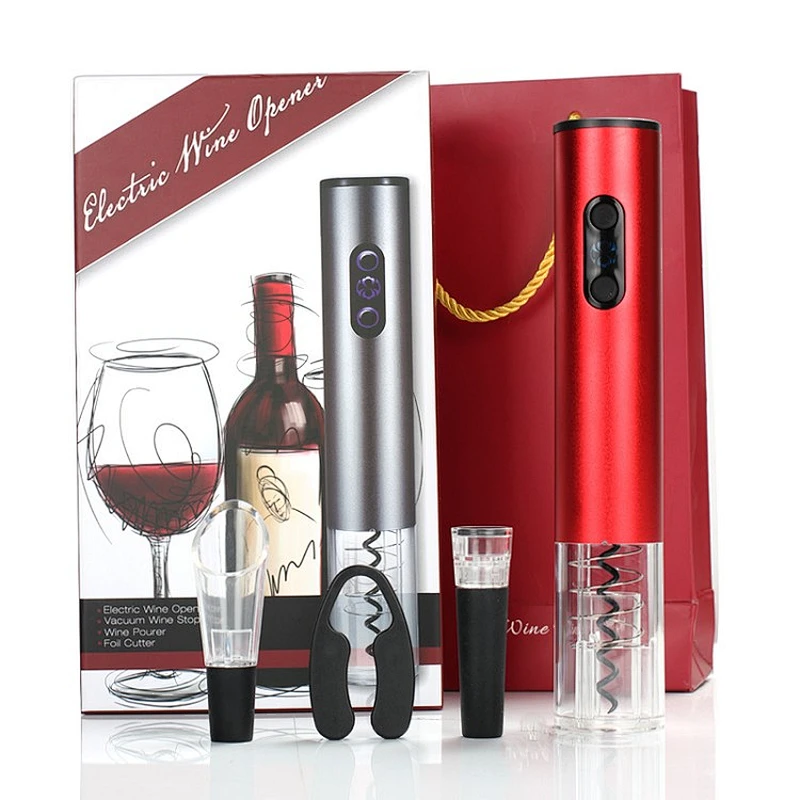 Classical gift set rechargeable batteries wine opener set for wine