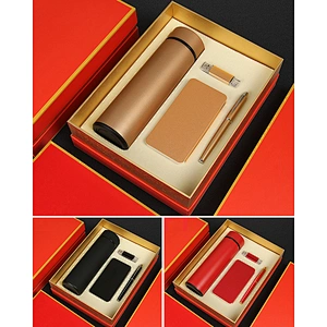 Luxury business gift set with ball pen powerbank USB for VIP client