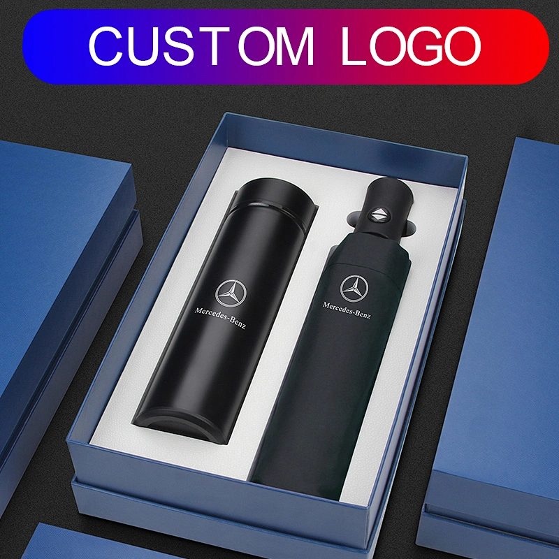 500ml flask bottle umbrella business gift free agent high-end practical customers creative small souvenir gift set