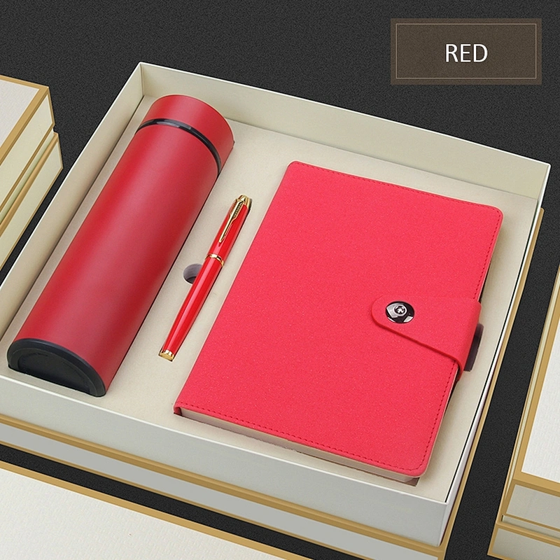cooperation business gift set distribution 500ml flask bottle notepad metal pen business gift china supplier