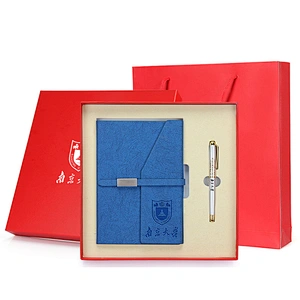 Pen and Notebook Business Gift Set China Supplier in-stock Box Packing Gift Small MOQ Customized Logo Gift Set