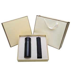 agent distribution 350ml flask bottle black umbrella business gift Company annual meeting business gift set