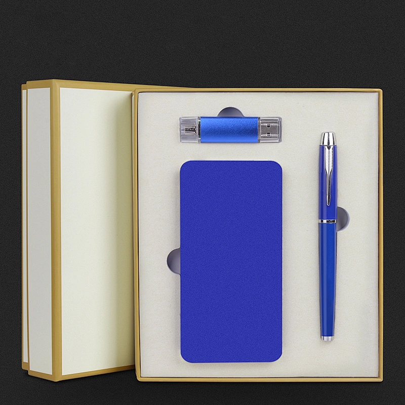 Pen Business Gift Set power bank U disk metal pen set business custom suitable for wholesale distribution agents