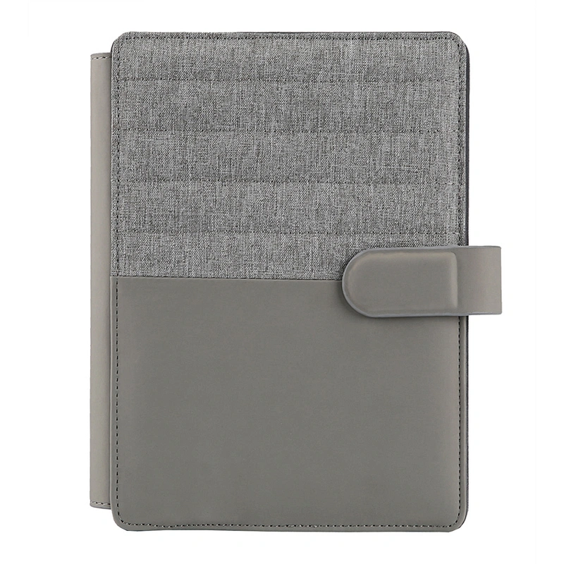 2019 New Hardcover Pu Leather Agenda USB And Power Bank notebook