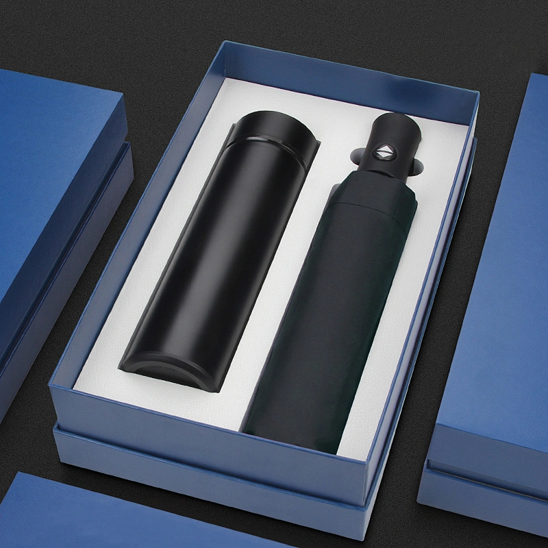 500ml flask bottle umbrella business gift free agent high-end practical customers creative small souvenir gift set