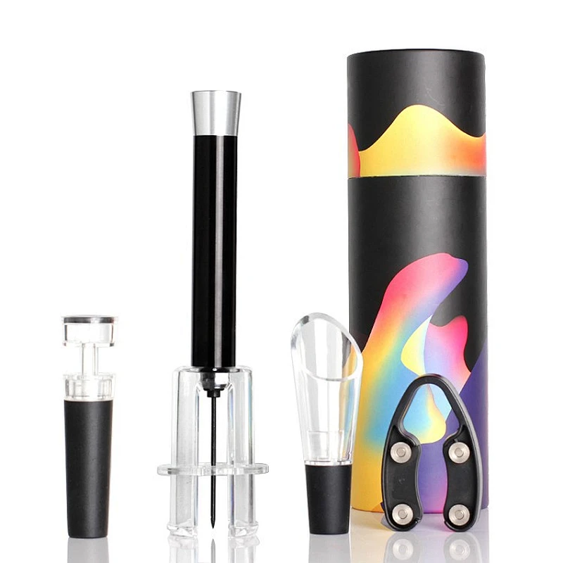 4-piece gift set new pack metal air pump opener for corporate gifts 2019