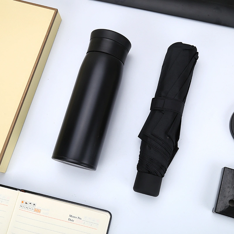 Corporate Business Gifts Umbrella Vacuum Cup Luxury Office Gift Set