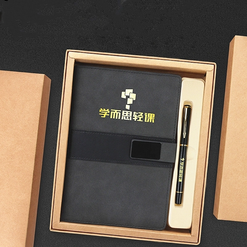 Cross-border wholesale agent distribution notebook metal pen creative business gift set