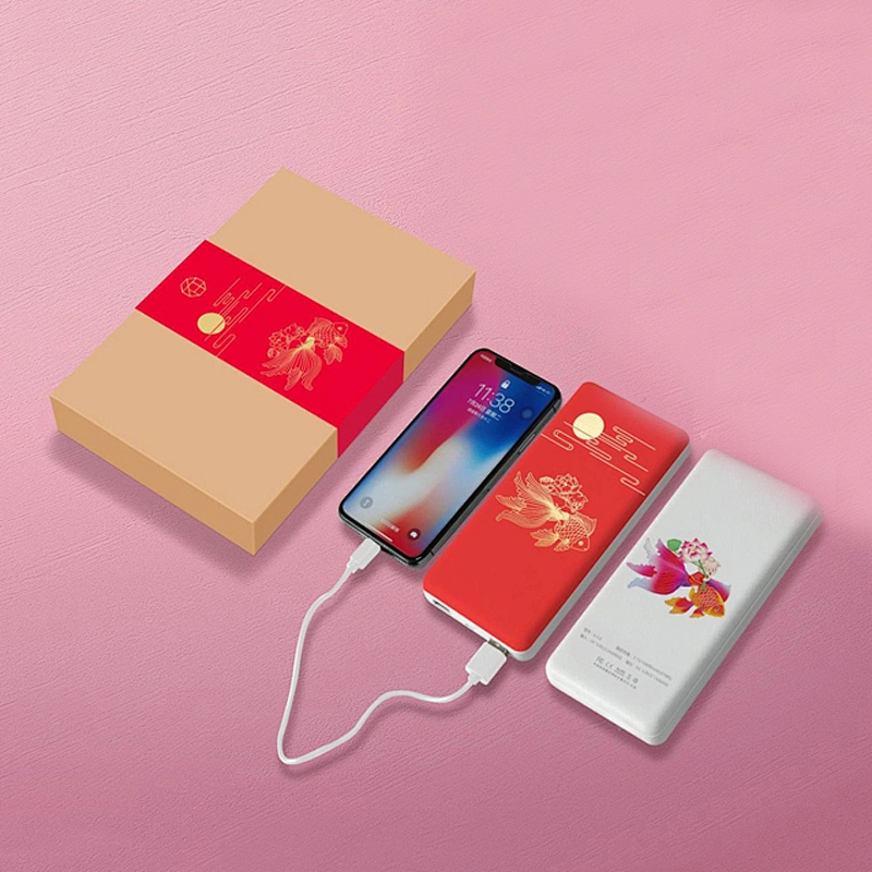 Wholesale Universal Battery Charger Backup Mobile Phone Power Bank Color Box Gift Lithium Battery with Your Own Brand