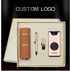 350ml flask bottle metal pen 8GB USB 10000mah powerbank Cross-border wholesale gift agent distribution