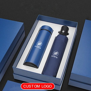 500ml flask bottle umbrella Enterprise conference business office celebration presents a practical gift set LOGO