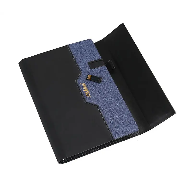 Gift items for 2020 gadget for men useful wireless charger notebook with custom logo