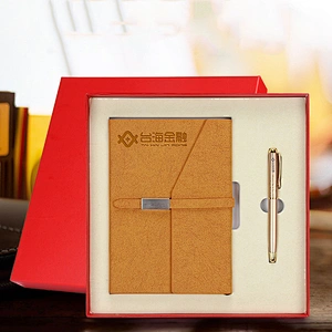 Pen and Notebook Business Gift Set China Supplier in-stock Box Packing Gift Small MOQ Customized Logo Gift Set