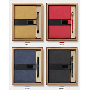 Cross-border wholesale agent distribution notebook metal pen creative business gift set