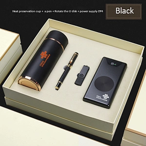 350ml flask bottle metal pen 8GB USB 10000mah powerbank Cross-border wholesale gift agent distribution