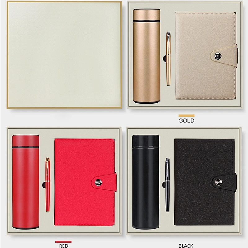 cooperation business gift set distribution 500ml flask bottle notepad metal pen business gift china supplier
