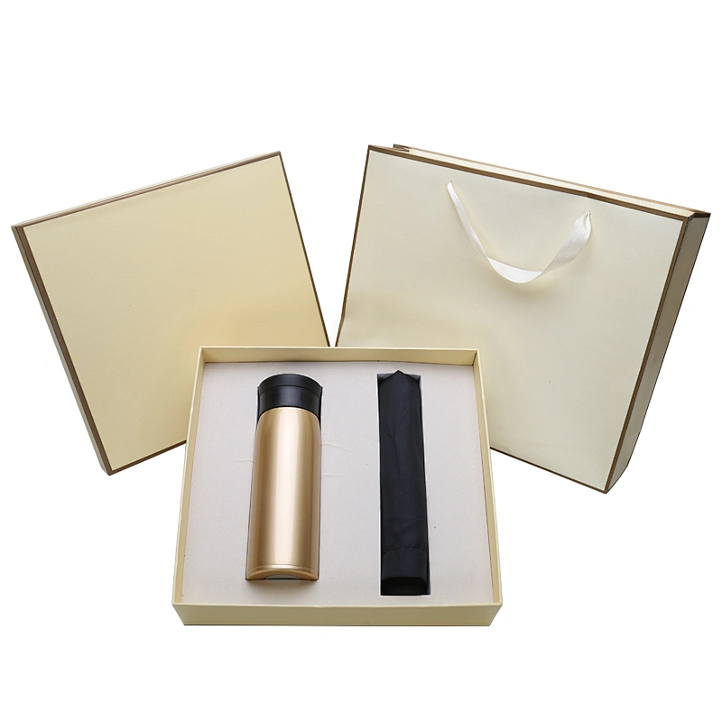 350ML Stainless Steel Vacuum Thermos Flask Gift Set with umbrella