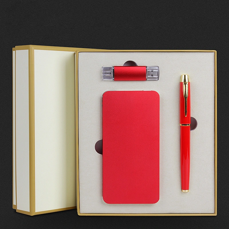 powerbank phone U disk metal pen set Advertising gift selection of a variety of styles suitable for wholesale distribution
